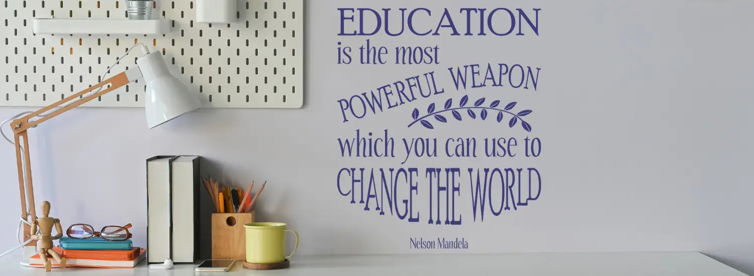 A collection of premium vinyl wall and window decals designed to motivate and inspire in educational settings and classrooms. Easy to apply wall decals look painted on but are removable when ready for a change!