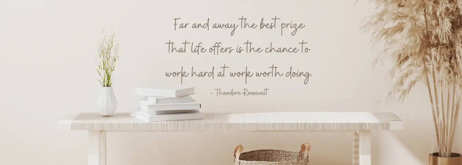 Wall Decals created from popular quotes by American Presidents and First Ladies to decorate the walls of your home, office, school or church. Be inspired every day while enhancing your decor with beautiful wall art.