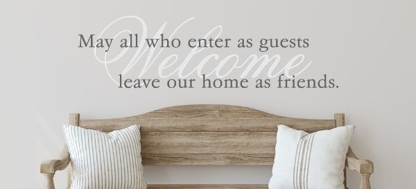 A large collection of vinyl wall decals by The Simple Stencil to decorate the walls of your beach house, cabin, lake front home, cottage, airbnb, etc.