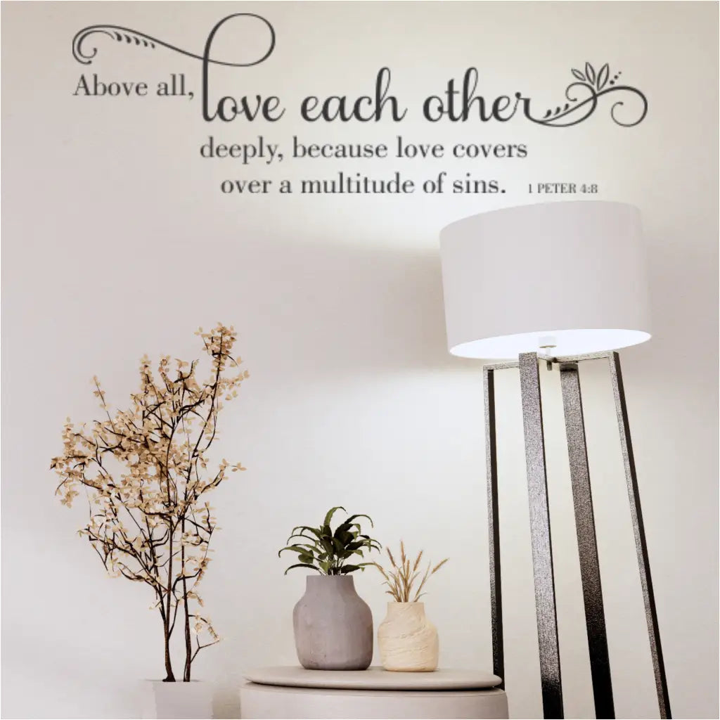 ♥️Best way is Love♥️ページです。 1 Peter 4:8 - Printable (Mauve) | Love Covers You