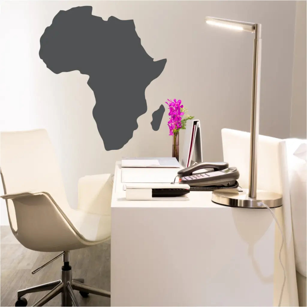 Africa outline map wall decal art by The Simple Stencil