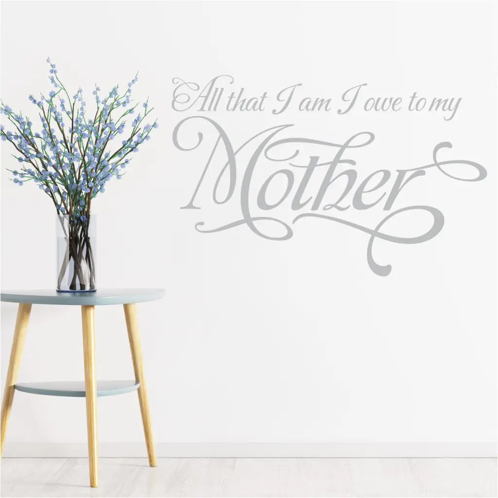 All That I Am Owe My Mother