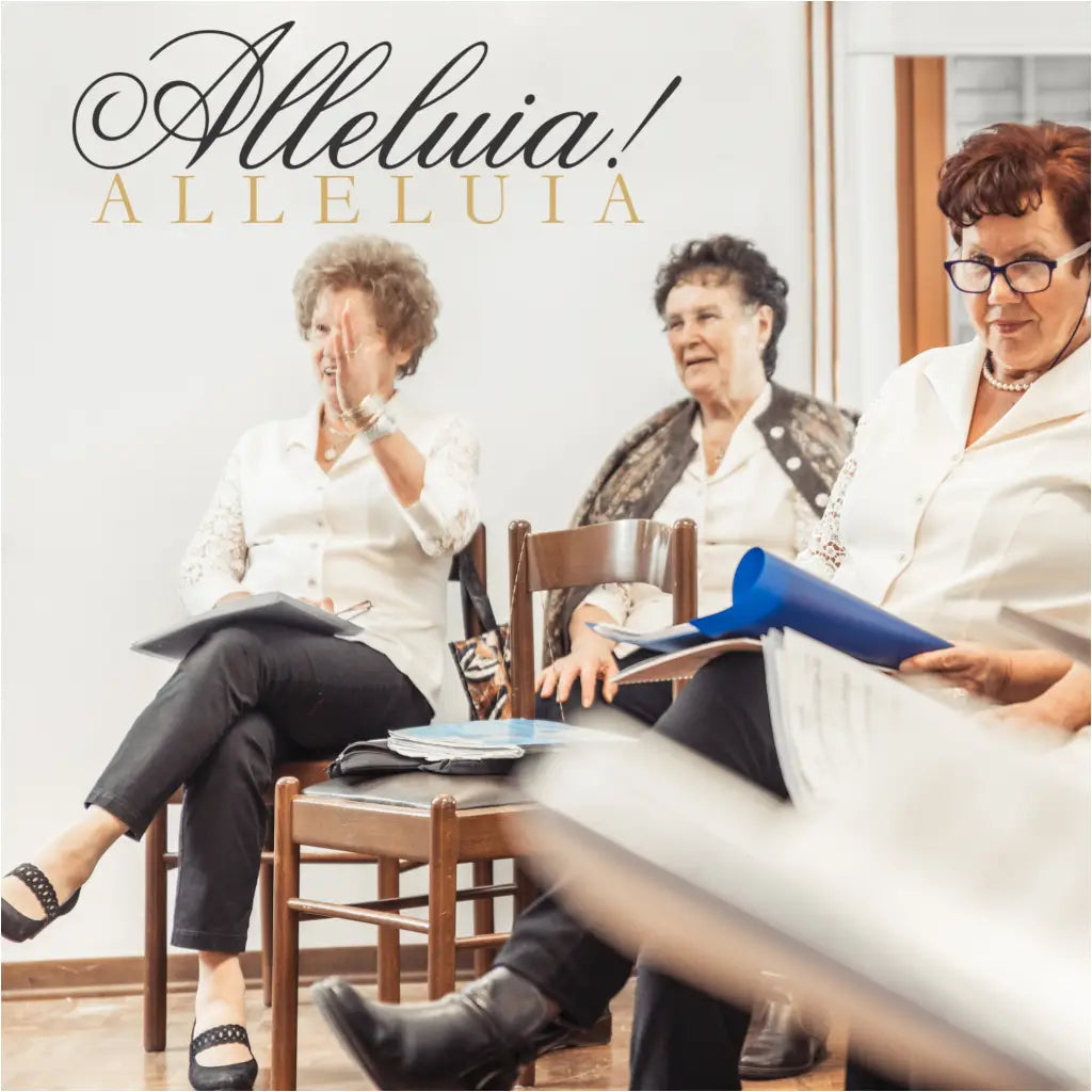 Alleluia Wall Decals by The Simple Stencil is a great way to decorate a choir practice area, church, etc.