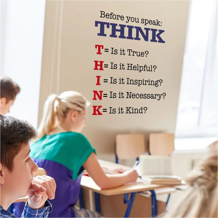 Before You Speak Think | Wall Decal Sticker