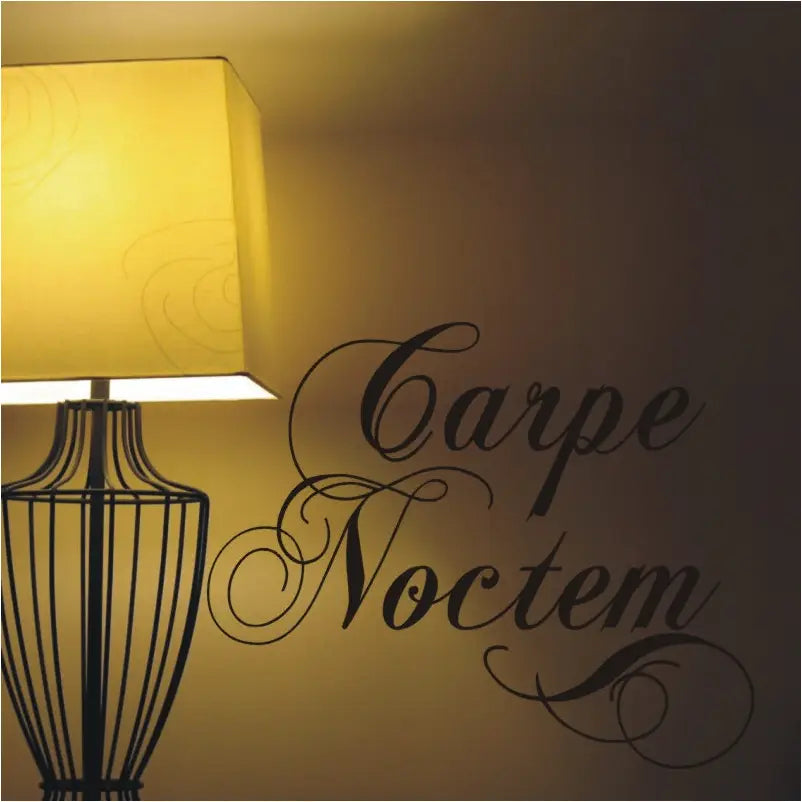 Carpe Noctem | Seize The Night | Romantic Wall Decor For Master Bedroom ...