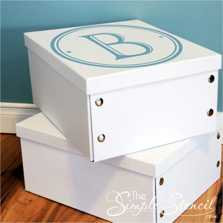 Classic Plaque Style Initial Monogram