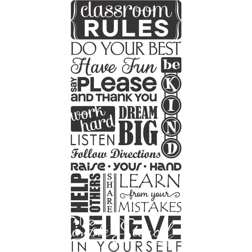 Classroom Rules Ii Wall Decal Sticker Sign