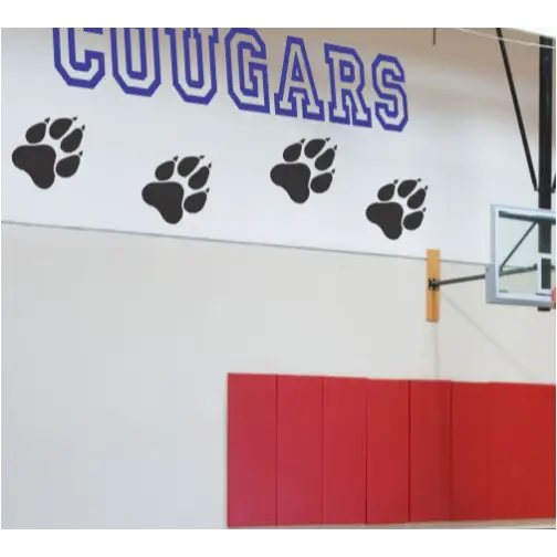 Cougar Wildcat Paws Pawprint Decals Stickers And Stencils For School Walls Windows