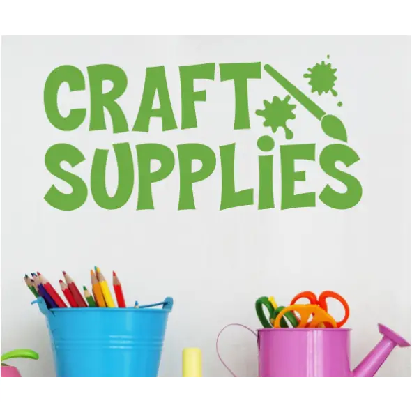 Craft Supplies Decal