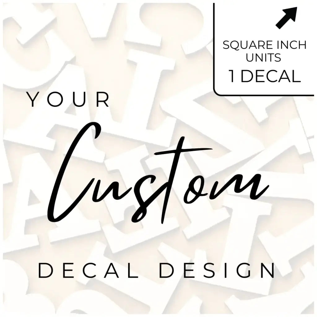Design your own vinyl decal in our easy to use online designer so you can add your own text to any smooth surface for a look of professionally painted stencils! By TheSimpleStencil.com