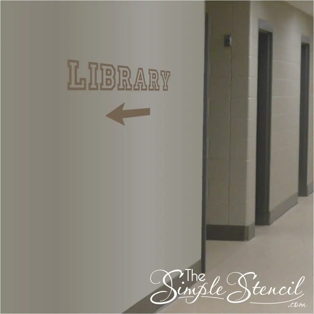 Custom Text Directional Arrow Wall Or Window Decal