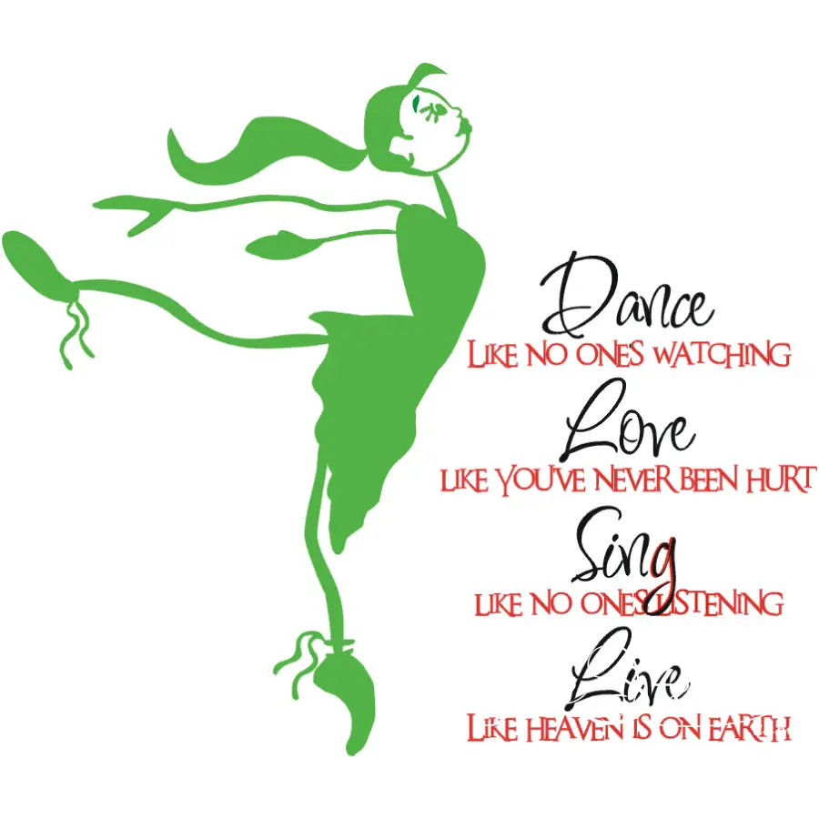 Dance Quote With Ballerina
