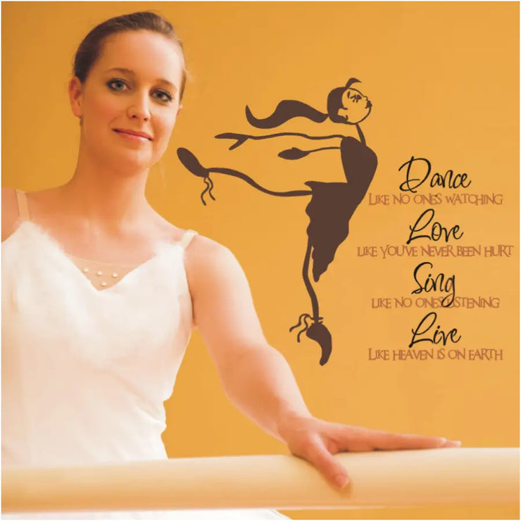 Dance Quote With Ballerina