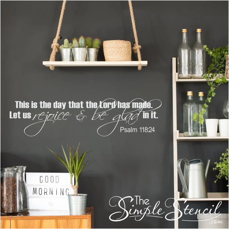 Beautiful Christian Wall Decals for churches and Christian homes. If your walls could talk, what would they say? The Simple Stencil