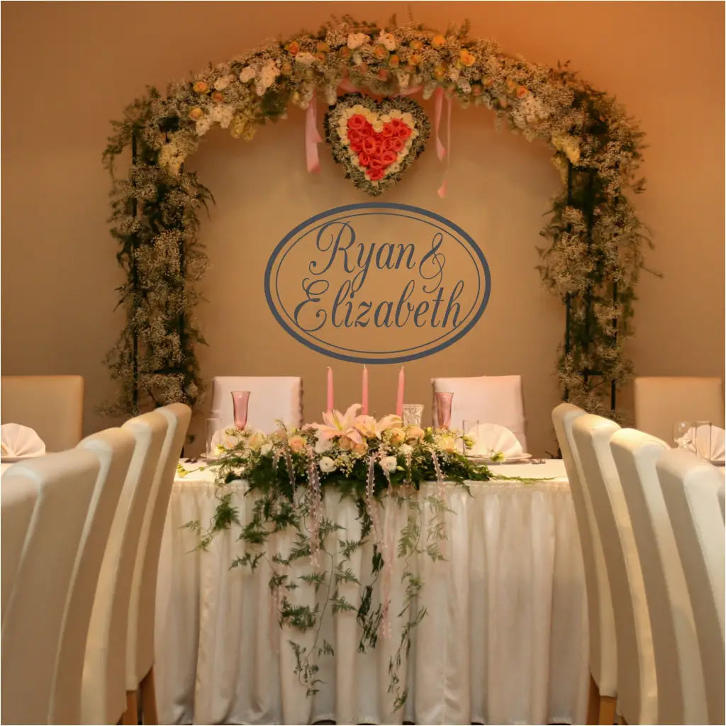 Double Name Oval Monogram