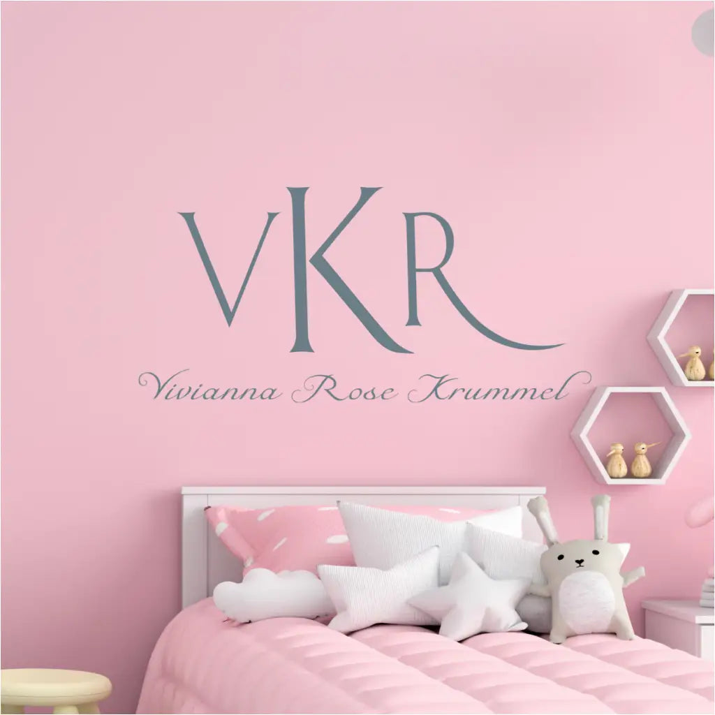 Elegant Customized Wall Monogram