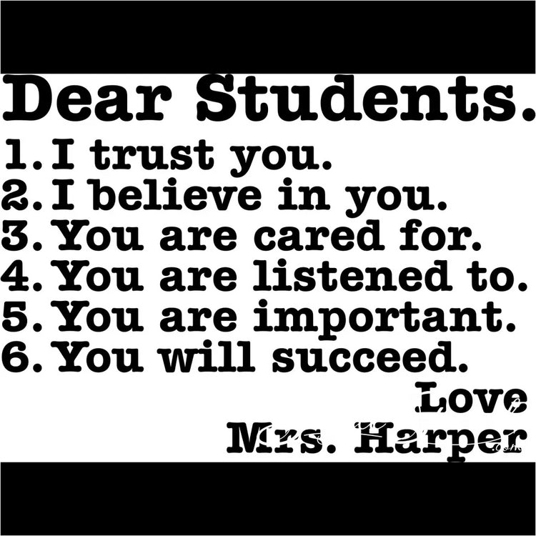 Encouragement Letter