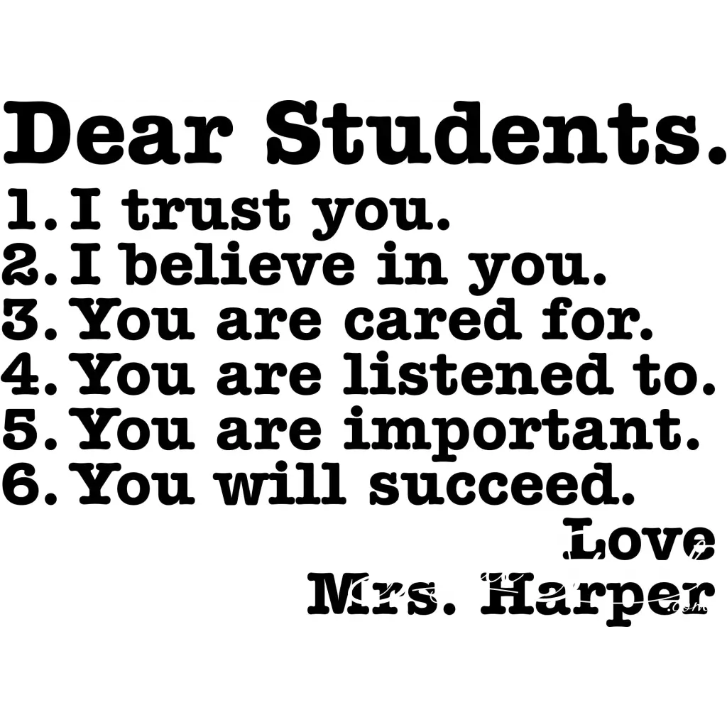 Encouragement Letter