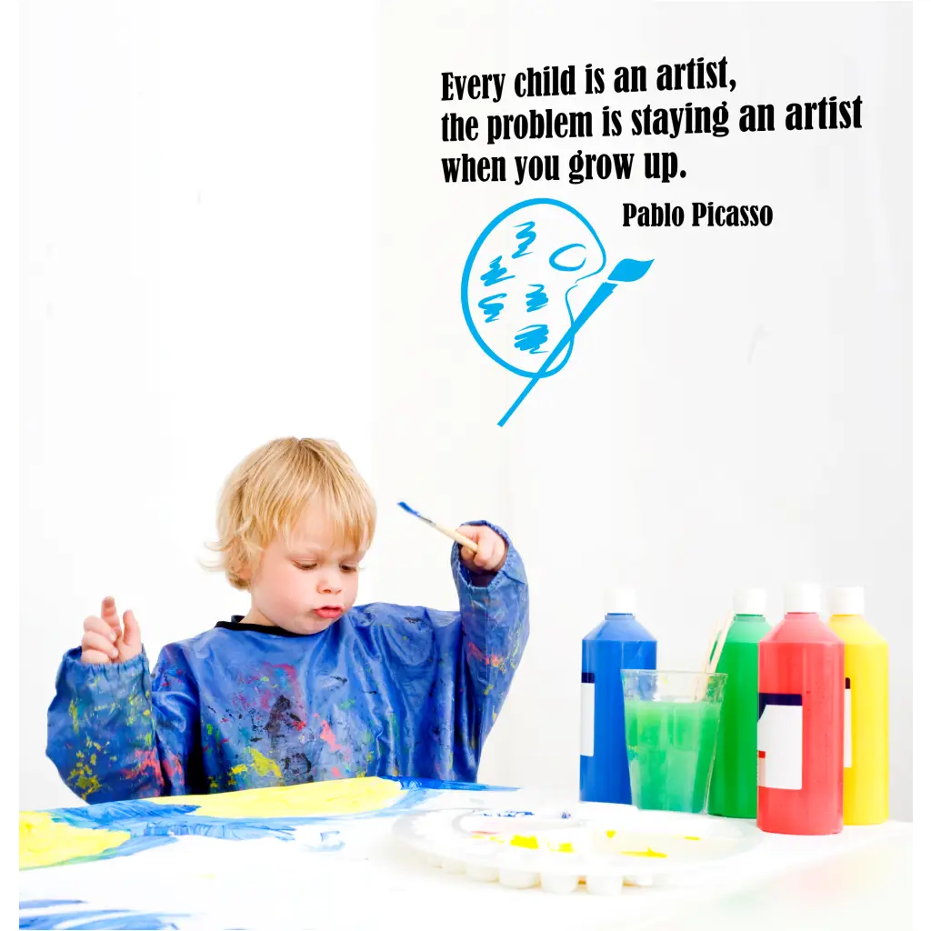 Every Child Is An Artist - Picasso Quote