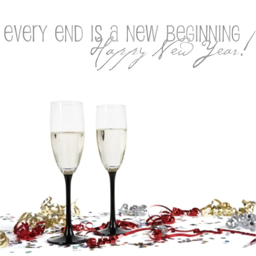 Every End Is A New Beginning - Happy New Year Wall Quote, image size:1024x1024
