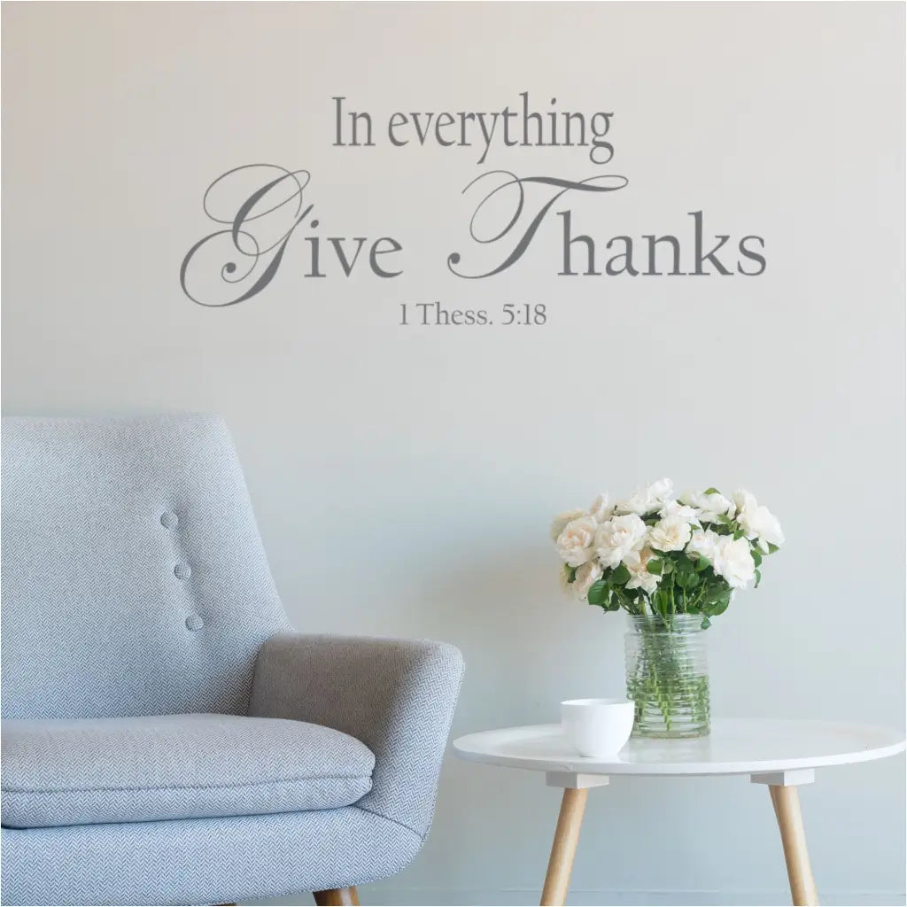 In Everything Give Thanks 1 Thess 5:18