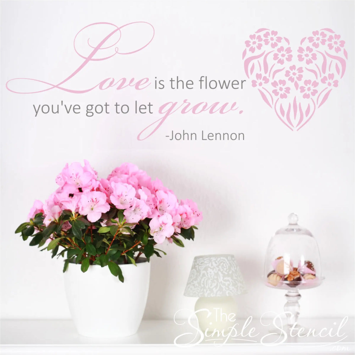MairGwall 'Love Is Patient' Wall Decal – Custom Color, 31x44 Inches, Removable Vinyl, For Living Room, Bedroom - View #2