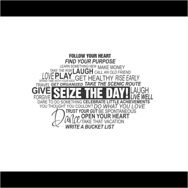 Follow Your Heart Wall Quote Decal with 25 plus inspiring phrases to make every day special. Design and wall decal by TheSimpleStencil