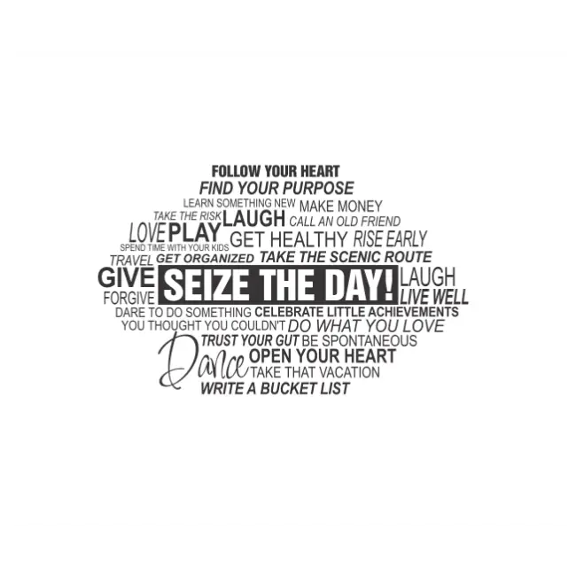 Follow Your Heart Wall Quote Decal with 25 plus inspiring phrases to make every day special. Design and wall decal by TheSimpleStencil