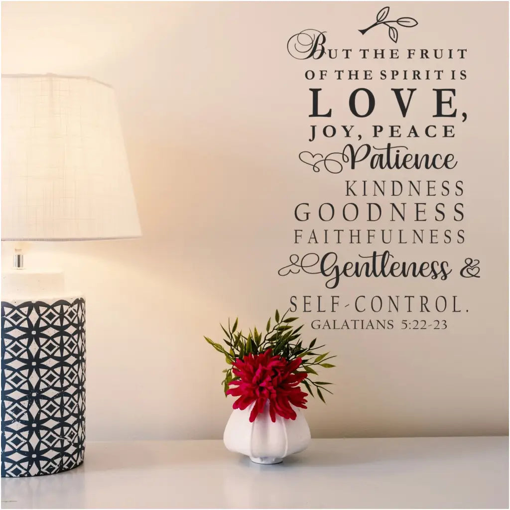 Galatians 5:22-23 But The Fruit Of Spirit Is Love | Wall Art Decor