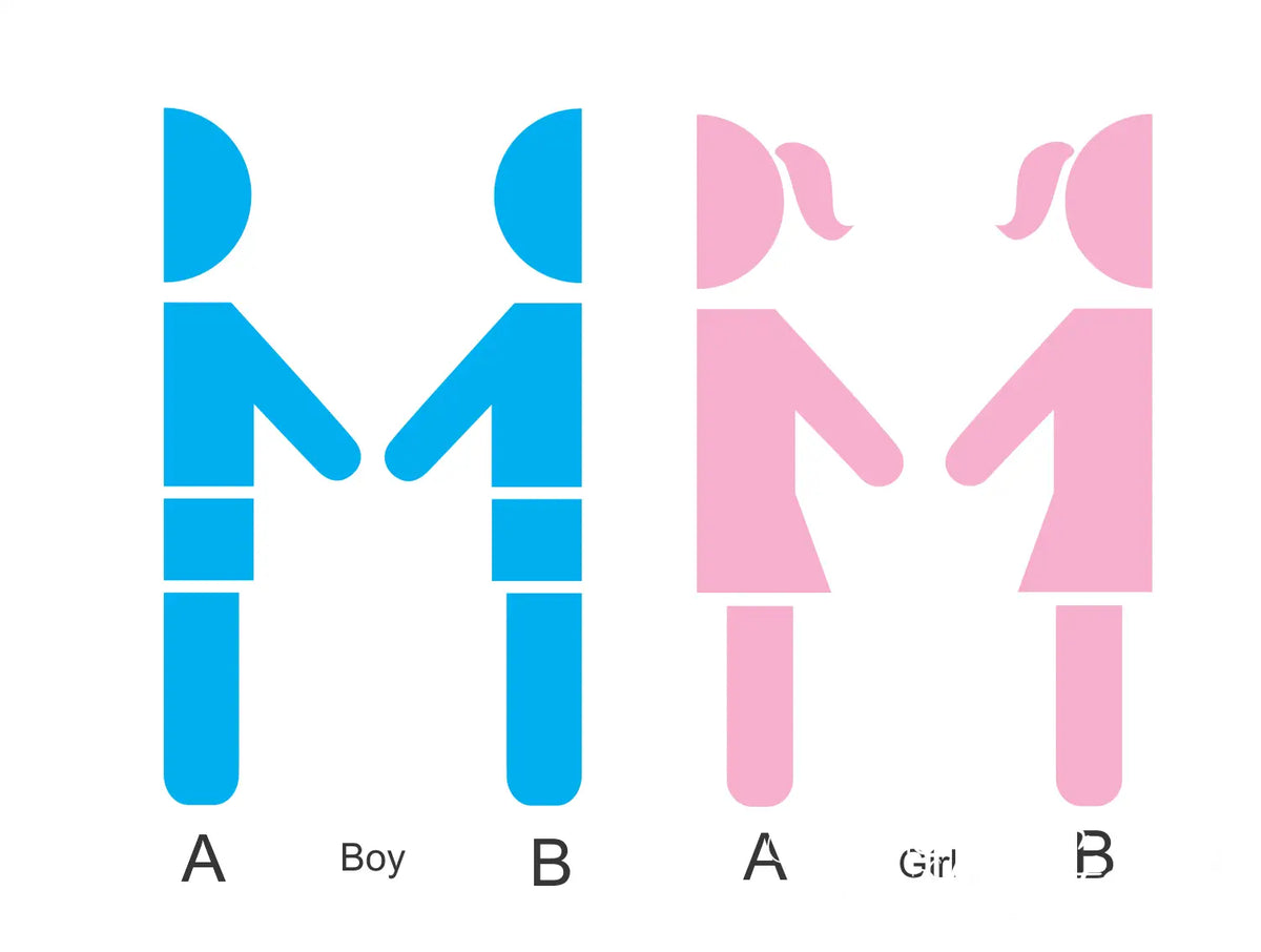 Girl Boy Restroom Door Decal Stencils No Read Bathroom Sign The girl-boy-restroom-door-decal-stencils-no-read-bathroom-sign-the