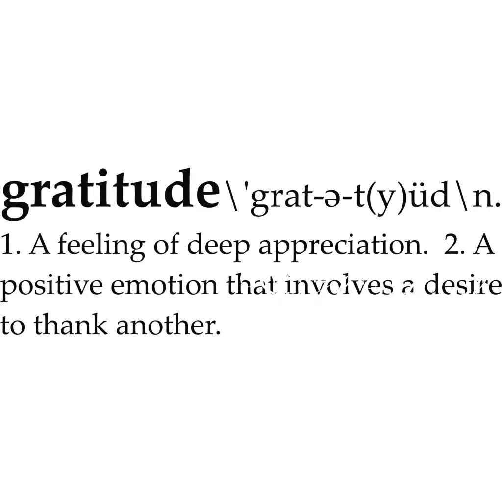 Gratitude Definitions Collection