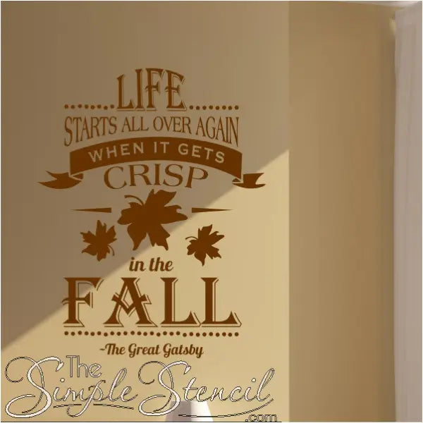 Great Gatsby Fall Quote