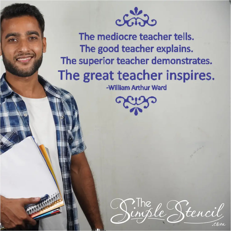 Teacher Appreciation Week Decor: Wall decal celebrating inspiring teachers who ignite a love of learning.