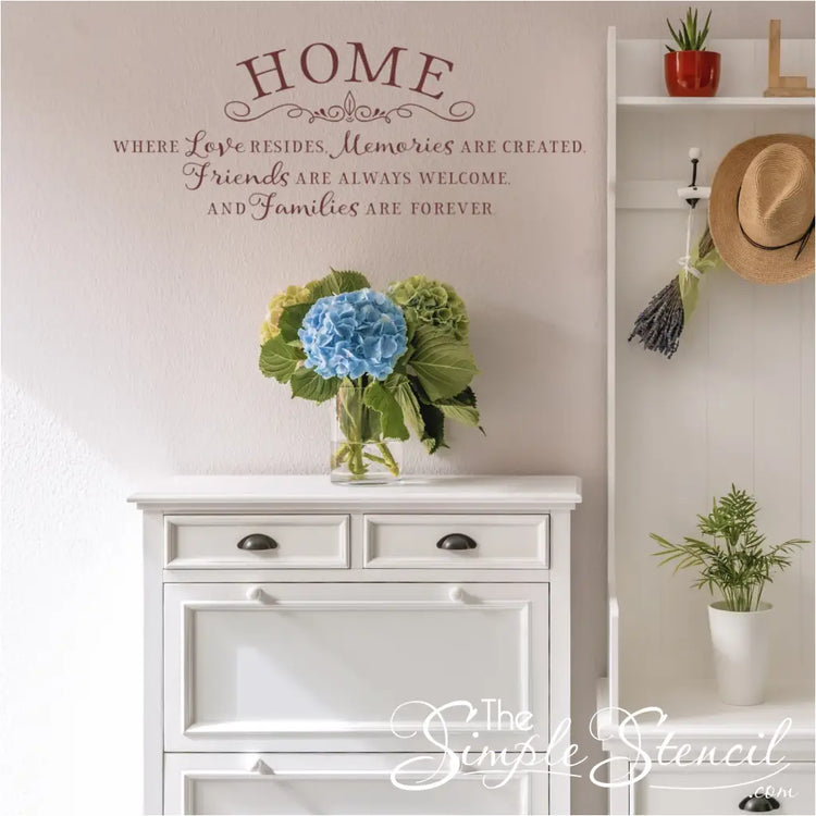 Housewarming Gift Idea - Custom Vinyl Decal for Smooth Walls or Windows