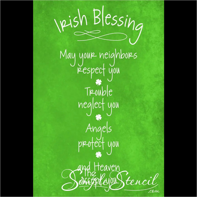 Irish Blessing About Neighbors Trouble Angels & Heaven
