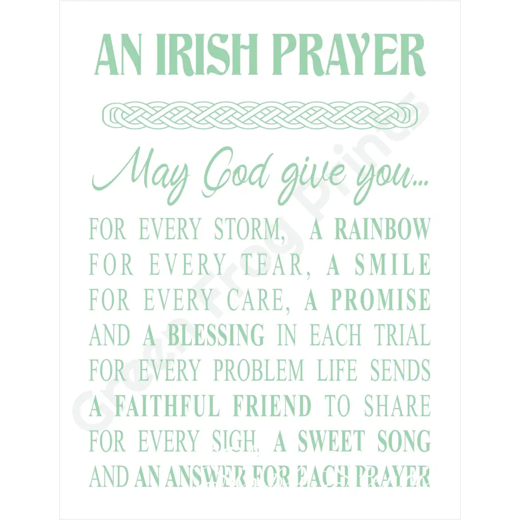 An Irish Prayer | Beautiful Ireland Inspired Home Decor