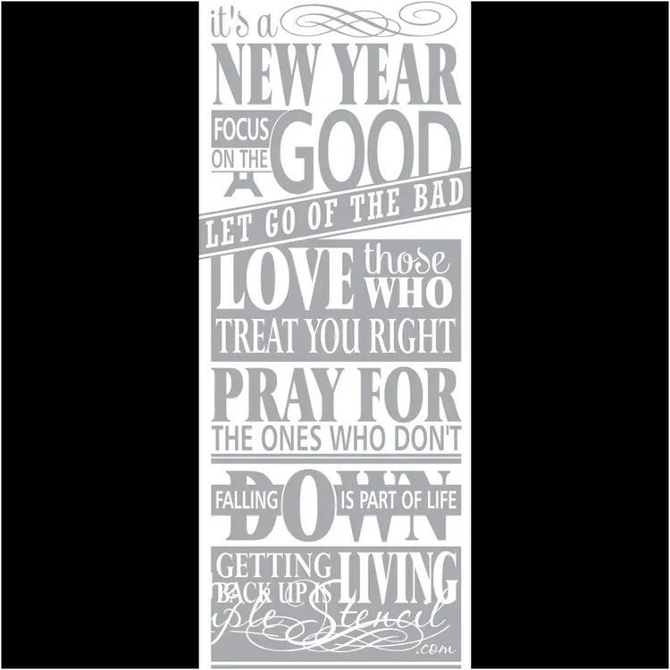Its A New Year Inspirational Wall Art