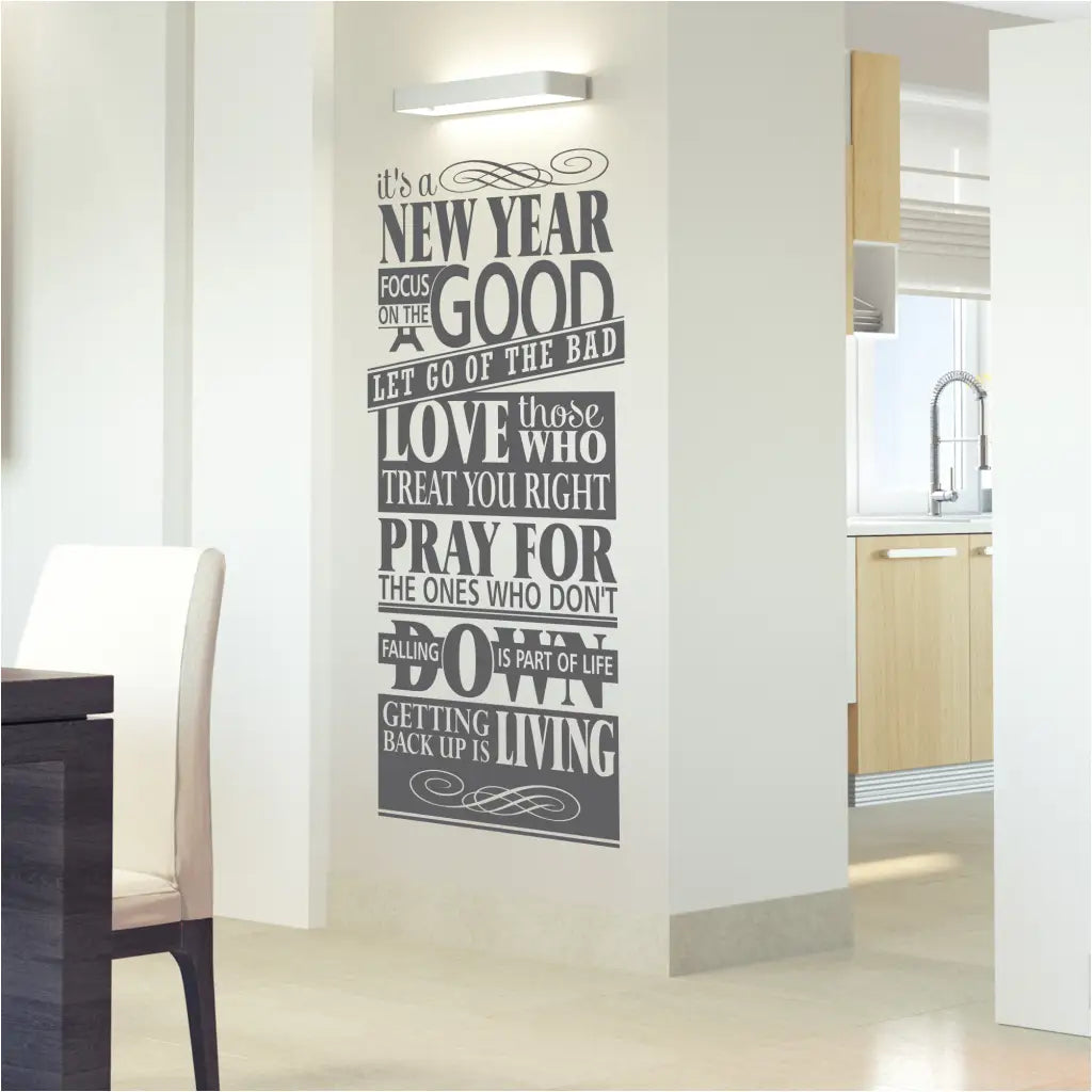 Its A New Year Inspirational Wall Art