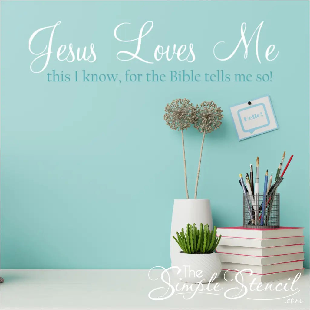Jesus Loves Kids Wall Decals by Create-A-Mural 流行に - ウォールステッカー