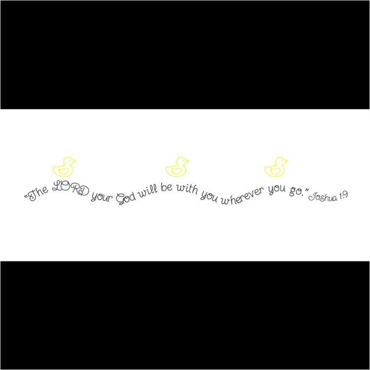 Joshua 1:9 The Lord Your God Will Be With You Nursery Decal