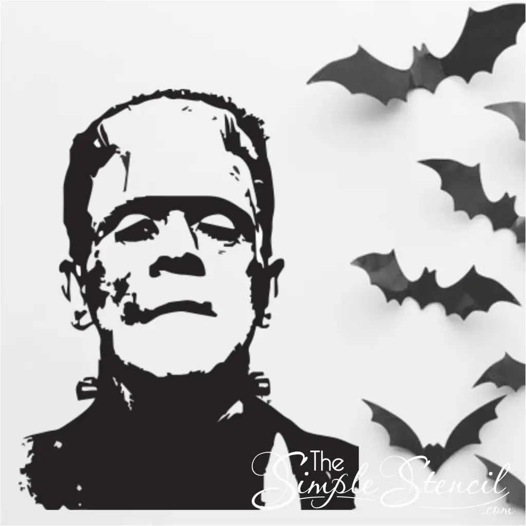 Large Frankenstein Head Bust Decal
