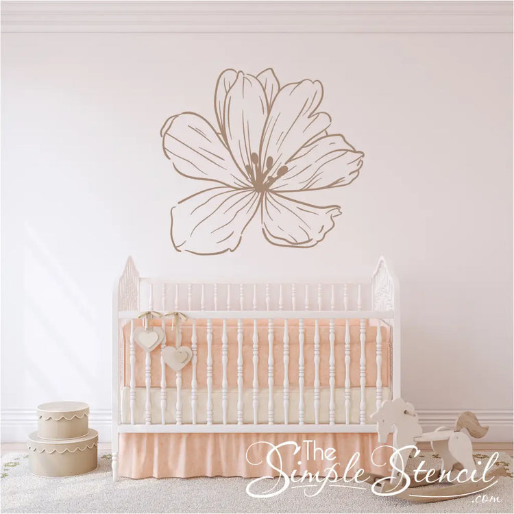 Large Poppy Flower Decal Home & Garden > Decor Decals