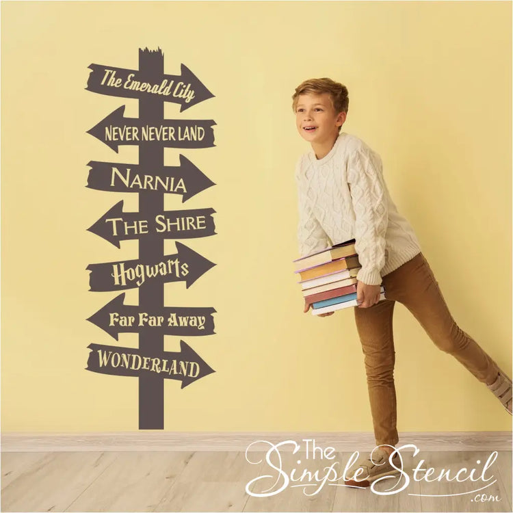 Library Book Destination Sign Decal