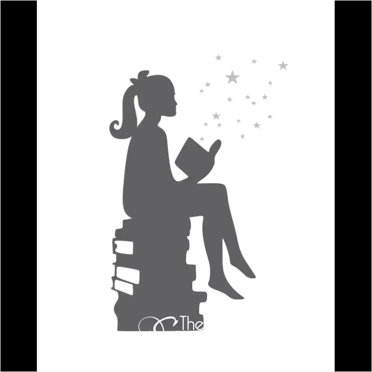 Library Wall Display | Imagination Girl Reading Decor