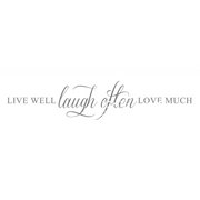 Live Well Laugh Often Love Much Wall Decal Stickers