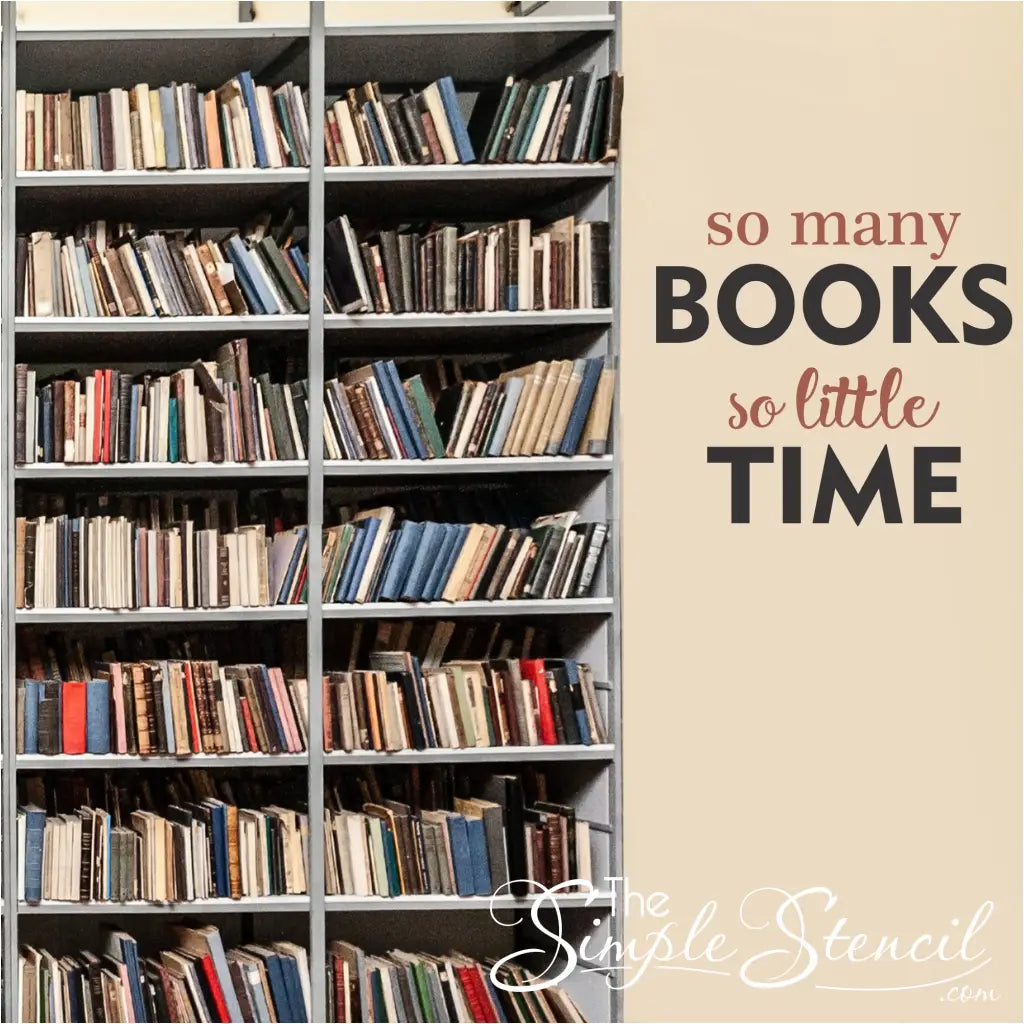 So Many Books Decal