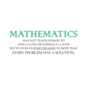 Mathematics Solving Problems Quote | Inspirational Sign For School Math Classroom