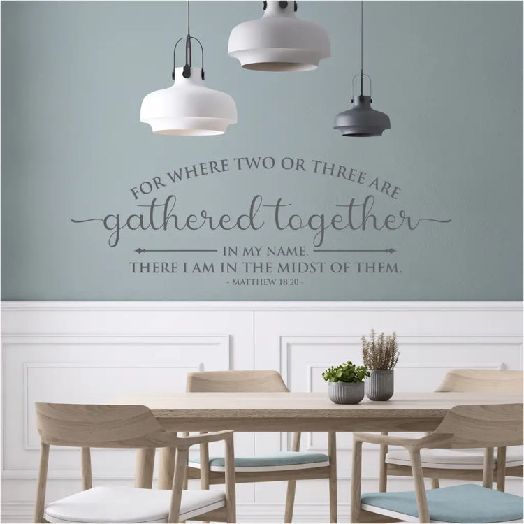 Christ's presence wall decal for churches and Christian homes