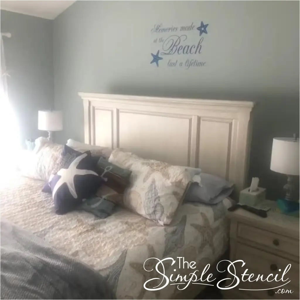 Memories Made At The Beach Wall Quote