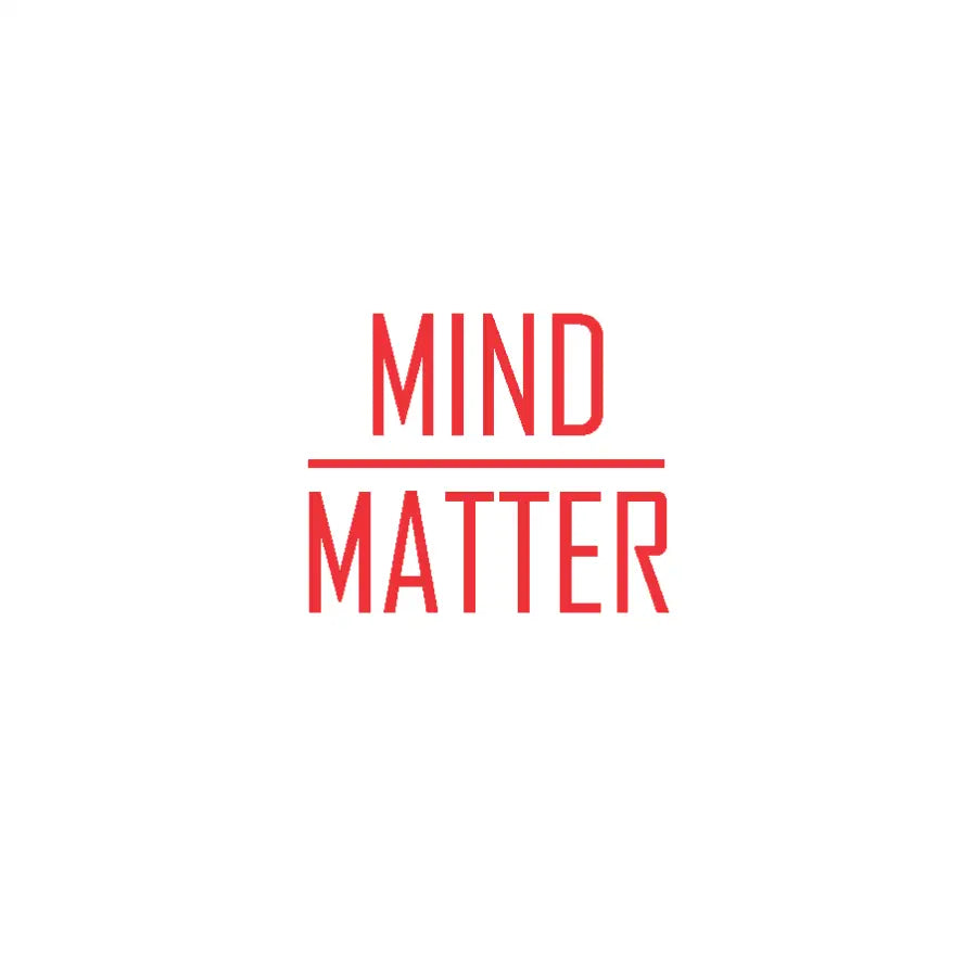 Mind over Matter - Inspirational wall decal design to help you achieve success! 